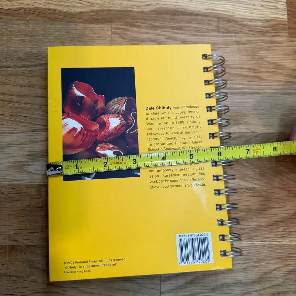 Chihuly Art Glass Journal Lined Paper Wire Bound Portland Press